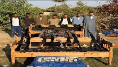 ضبط 7 عناصر إجرامية في الجيزة استولوا على 600 فدان باستخدام بنادق آلية ورشاش متعدد