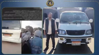 ضبط سائق ميكروباص في البحيرة لامتناعه عن نقل ركاب يحملون حقائب سفر