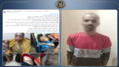 ضبط متهم بالاعتداء على زوجته وابنها في الشارع بمنطقة الغربية