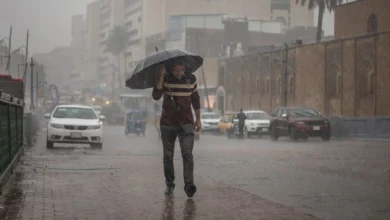 طقس العراق: توقعات بهطول أمطار متفرقة في الأيام القادمة
