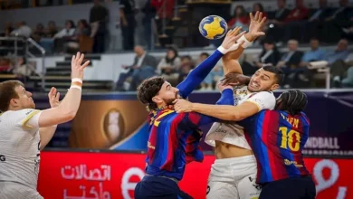 فيزبريم يتوج بكأس العالم للأندية لكرة اليد بعد الفوز على برشلونة