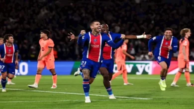 ملخص مباراة باريس سان جيرمان وبرشلونة في دوري أبطال أوروبا