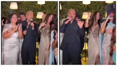 نرمين الفقي ترقص مع أحمد سعد في حفل زفاف ابنة شيرين عادل - فيديو
