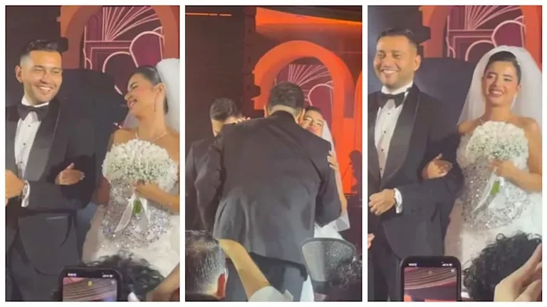 يسرا وبوسي شلبي وإلهام شاهين يتألقون في حفل زفاف ابن صابرين